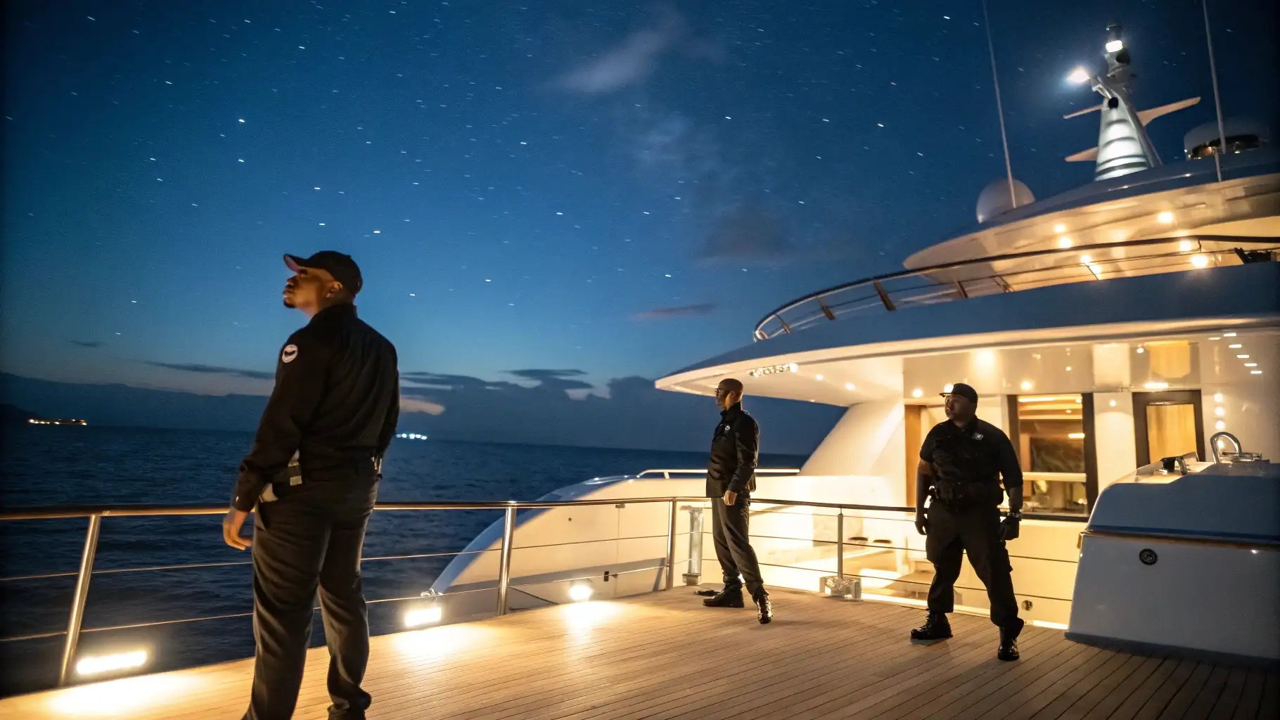 Bodyguard in Superyacht Night | Maritime & Superyacht Security | Bodyguard Bali