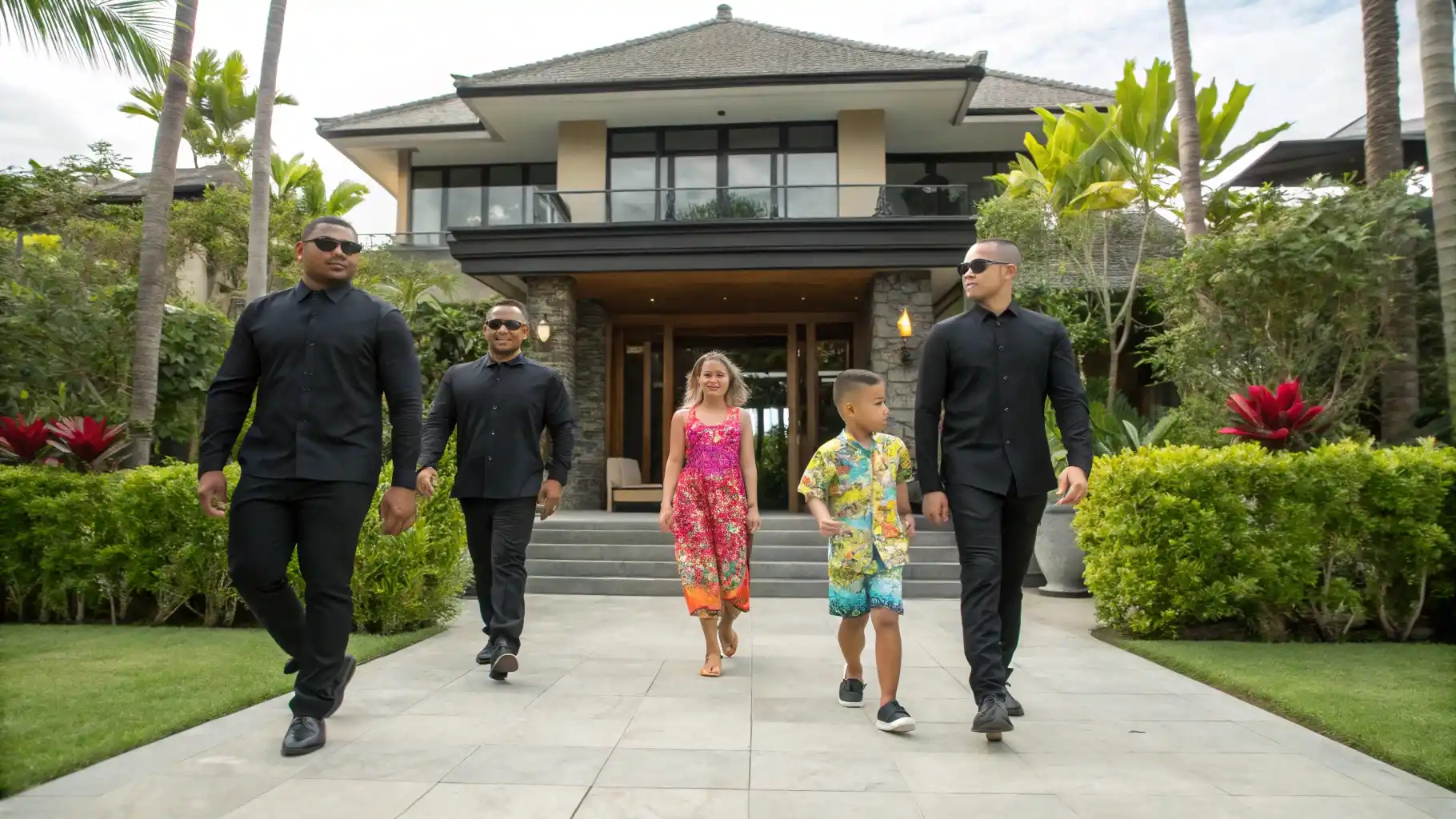 Kids with Bodyguard | Property & Residential Services in Bali​ | Bodyguard Bali