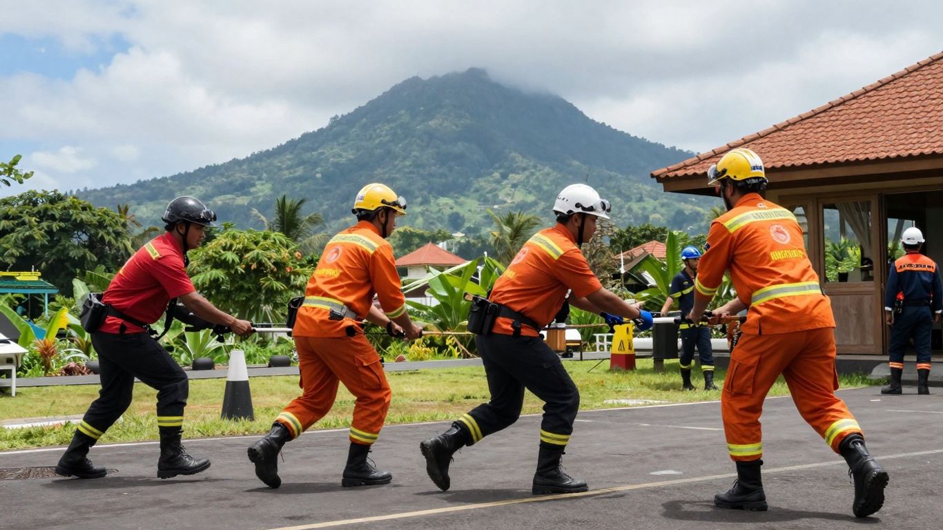 Emergency responders securing Bali with a comprehensive approach.