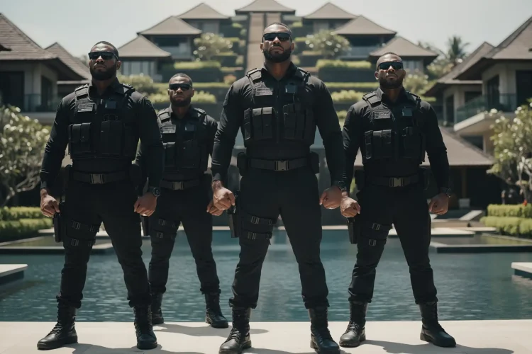 4 Security Near Hotel Pool | Halfbody | Bodyguard Bali